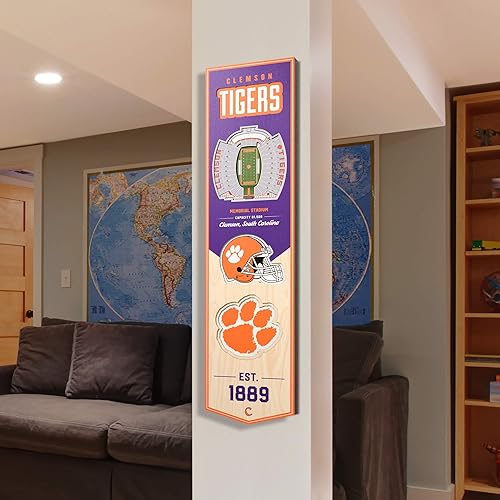 Miniatura 143 de YouTheFan NCAA 3D StadiumView 8x32 Banner