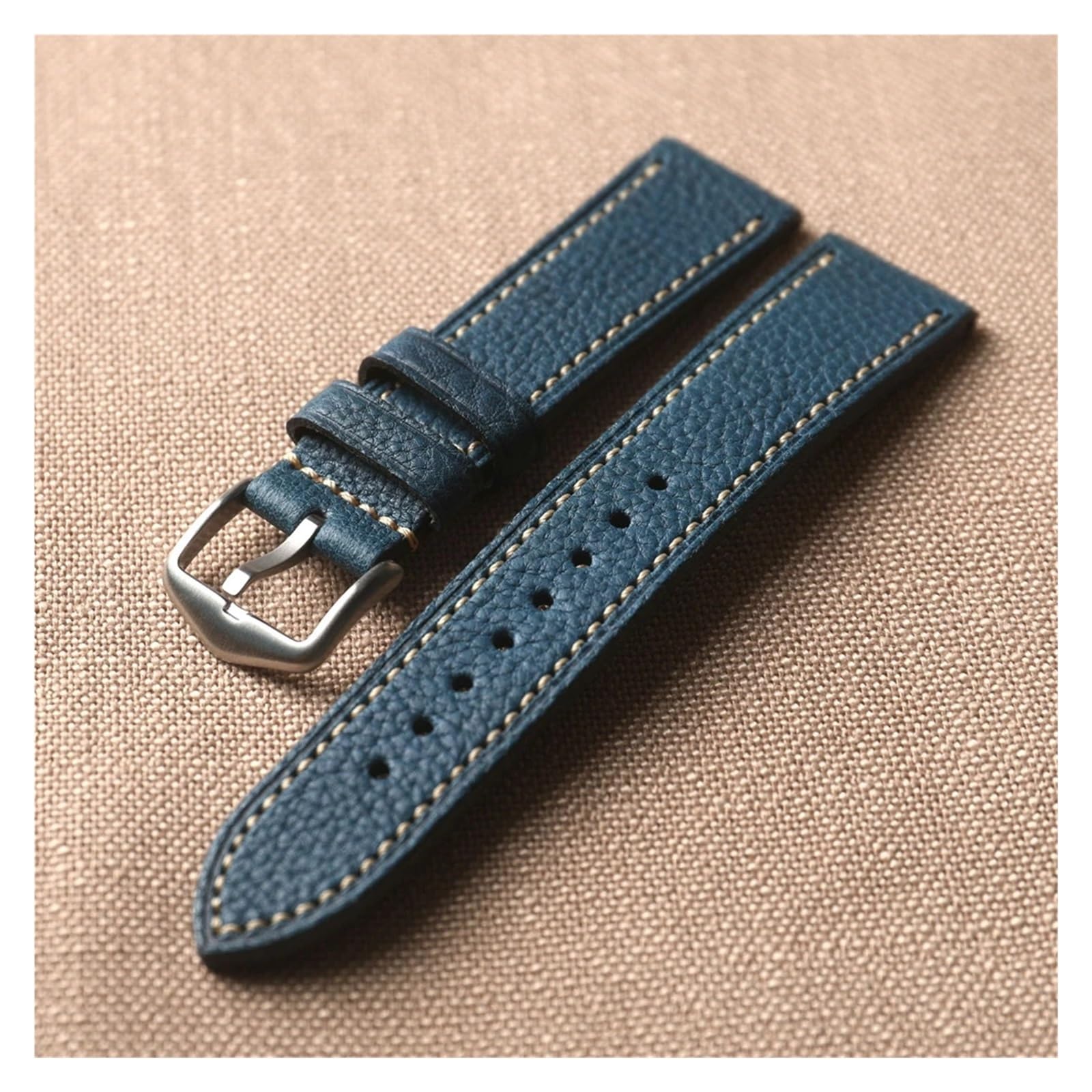 Ręcznie robiony skórzany pasek do zegarka 18 20 22 mm vintage brązowa czarna męska bransoletka w stylu retro