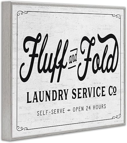 Miniatura 3 de Stupell Industries Letrero vintage de campo para lavadero y plegado