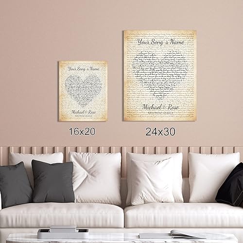 Vista 317 de Letras de música personalizadas, canciones, lienzo/fotos sin marco/impresiones enmarcadas con corazón en nombres de corazón, fecha de carga de fotos