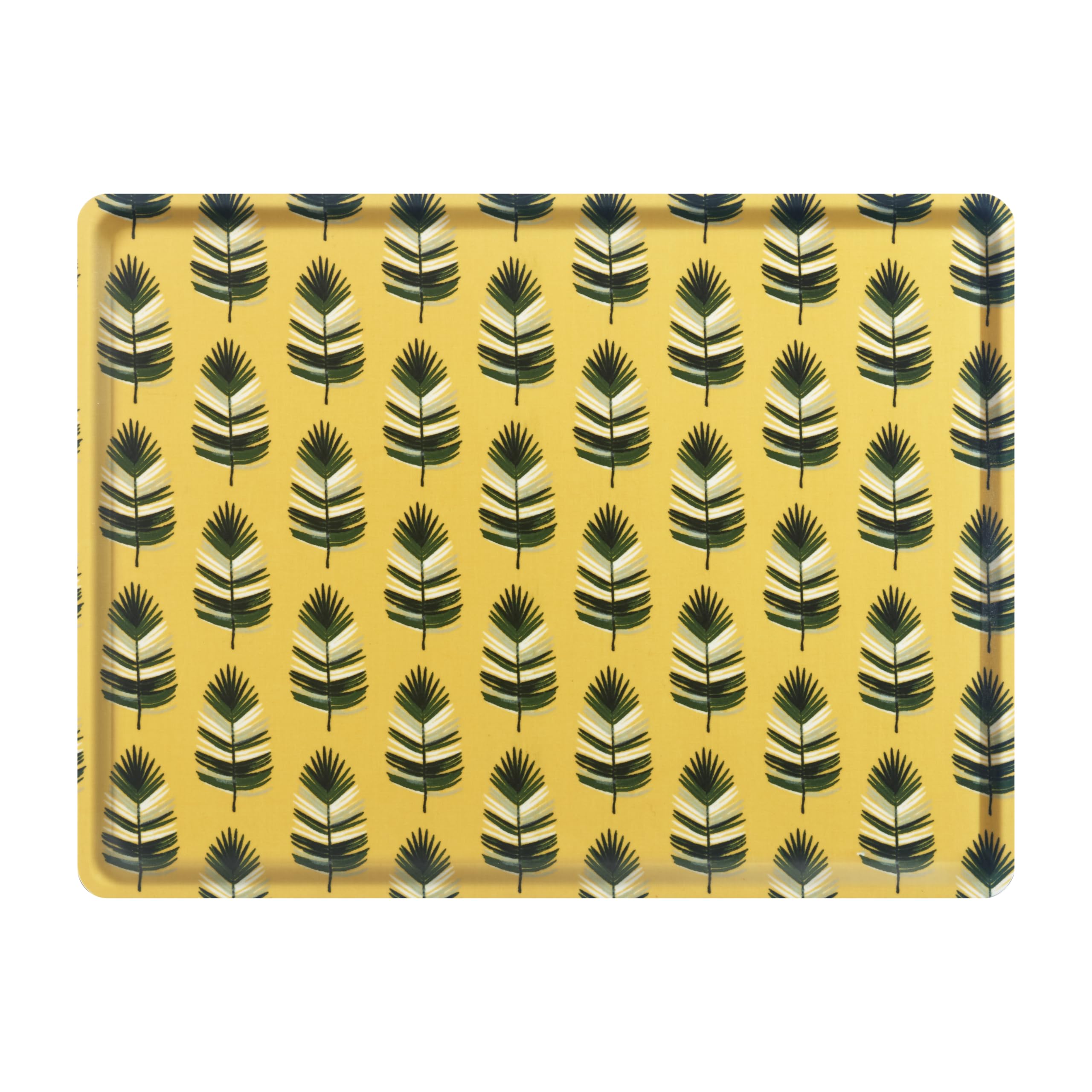 Platex Plateau Stratifié Petit Modèle Feather - Jaune 28 X 20 X 0,5 Cm - Fabrication Française