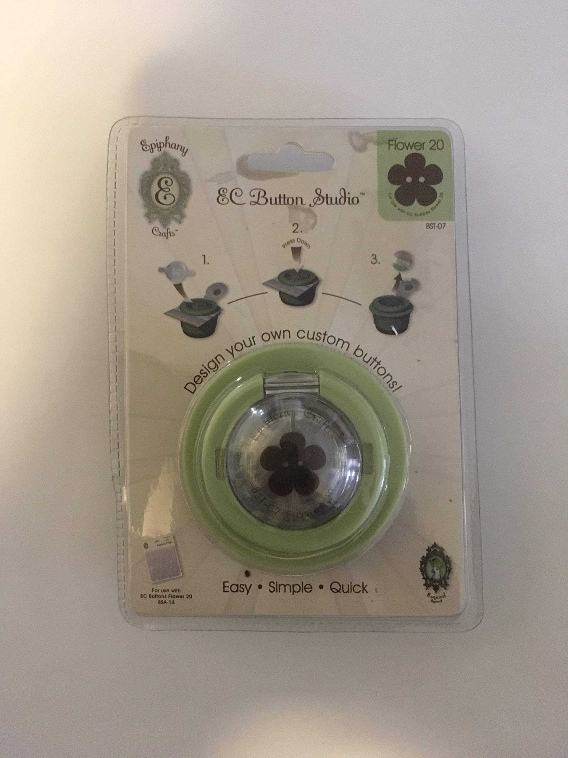 Epiphany Crafts 1-Piece Button Studio Tool-Flower 20