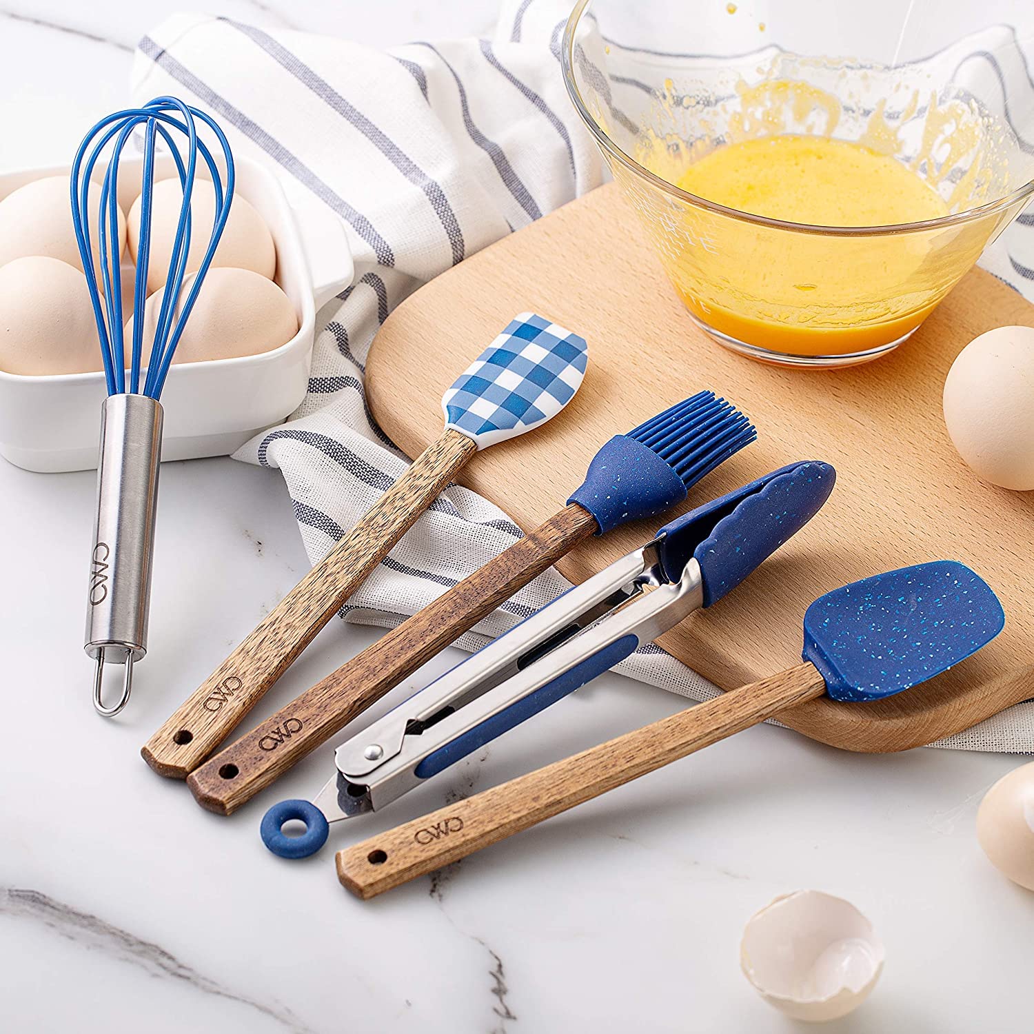 Amazon | COOK WITH COLORキッチン用品セット - 木製ハンドル付き