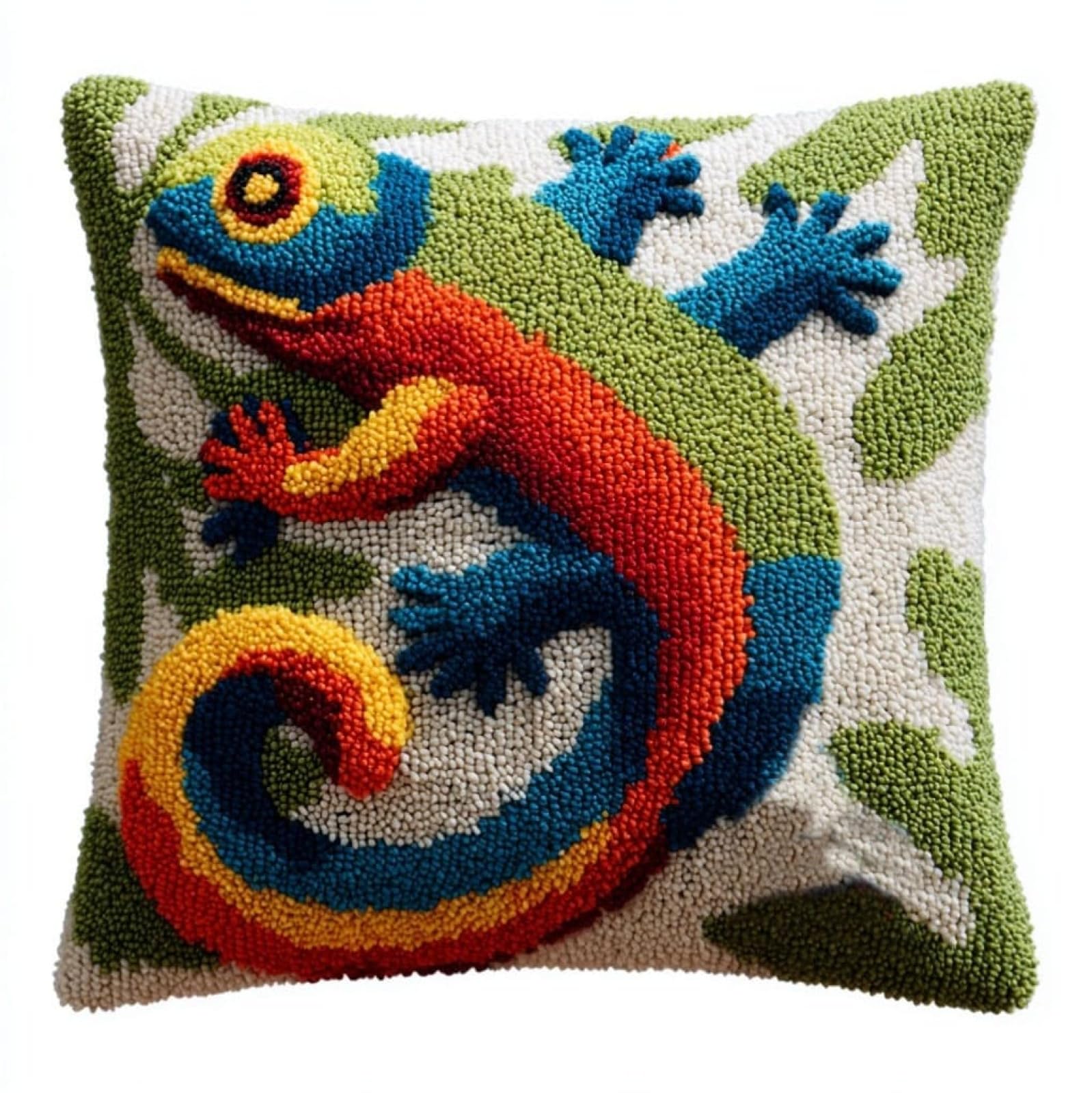 AxiangziK Latch Hook Cushion Kits for Adults Beginners,Cartoon Lizard