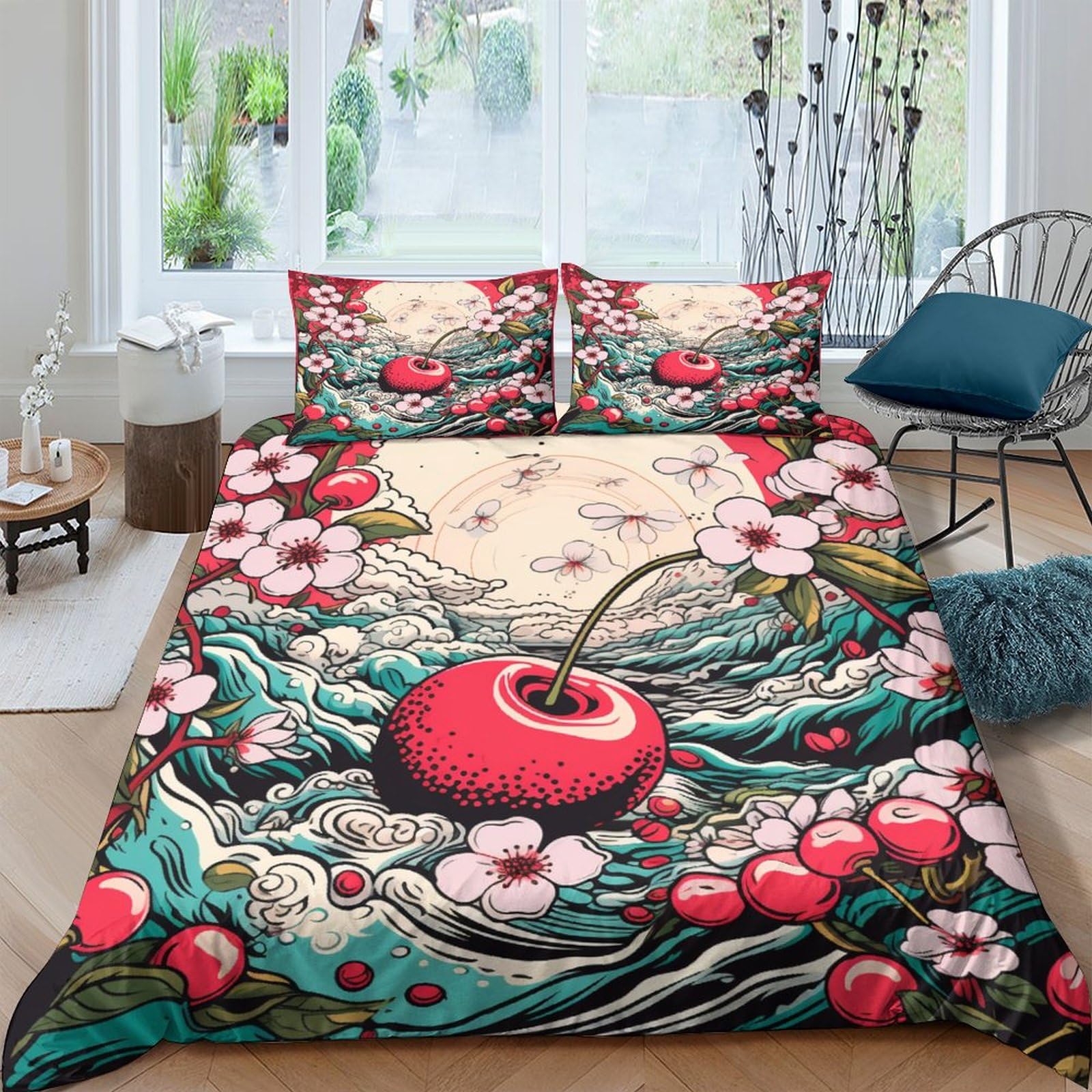 Funda nórdica con cremallera lavable para cama king size 3 piezas