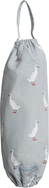 Sophie Allport Carrier Bag Holder - Runner Duck design 100% Cotton Reusable Bags Storage