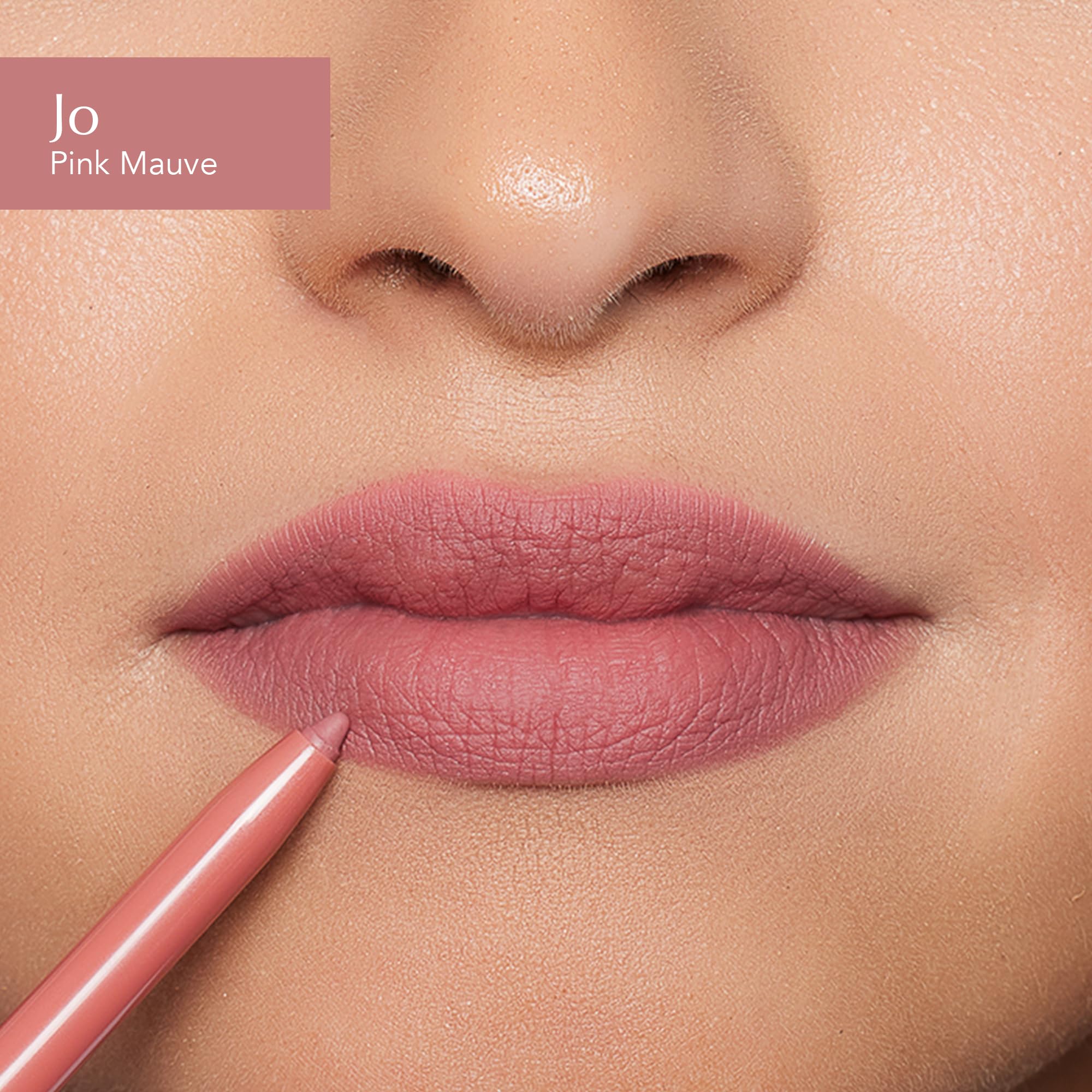 Thrive Causemetics Lip Gloss & Liner Bundle with Makeup Bag, Jo Pink Mauve