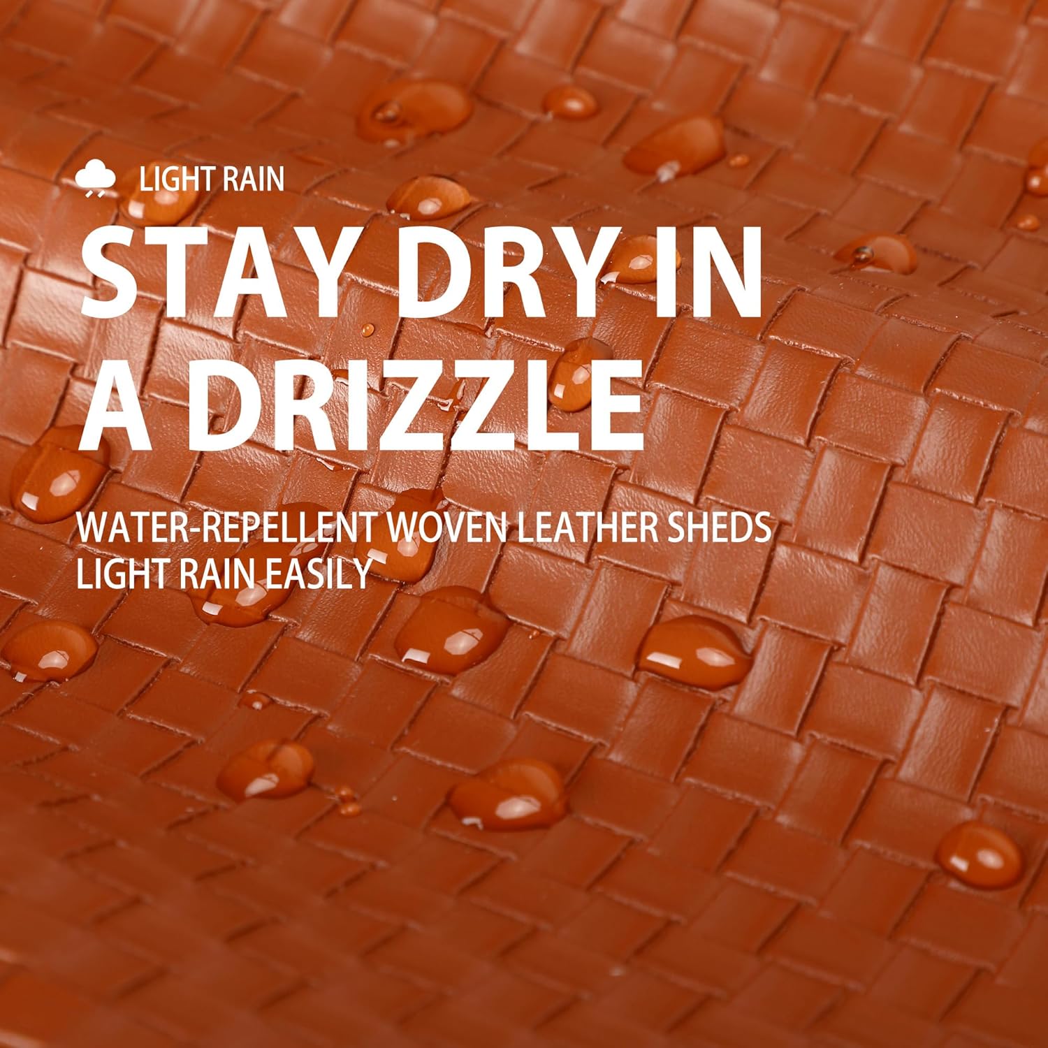 Sling Bag for Women Men,Woven Leather Fashionable Fanny Pack Crossbody Bags with Adjustable Shoulder Strap Chest Packs for Travel Cycling Work Sport Hiking Gym,Large-Brown - Image 4