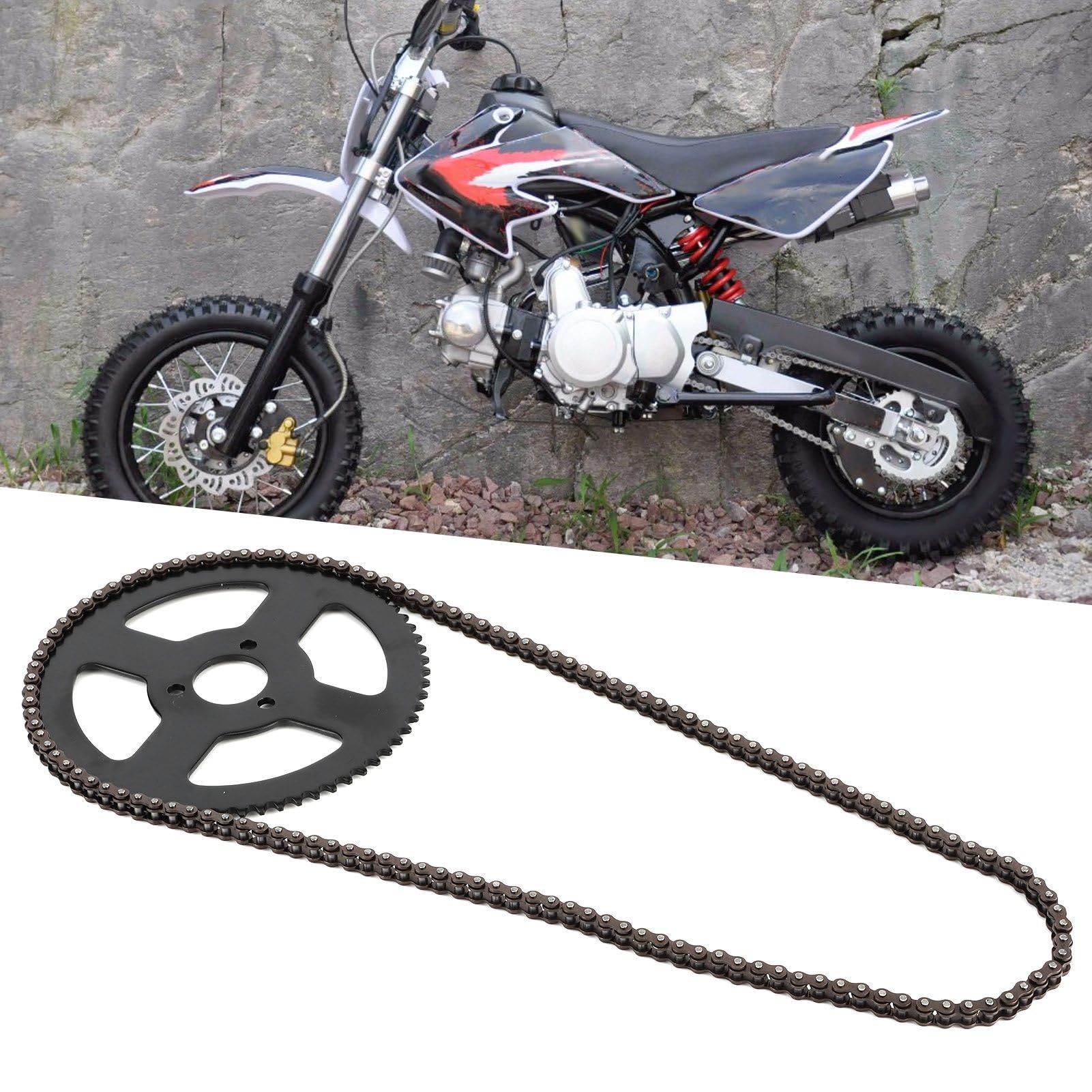 25H chaîne 144 maillons pignon, Mini Chaînes de Moto 25H chaîne 144 maillons pignon, Mini Chaînes de Moto