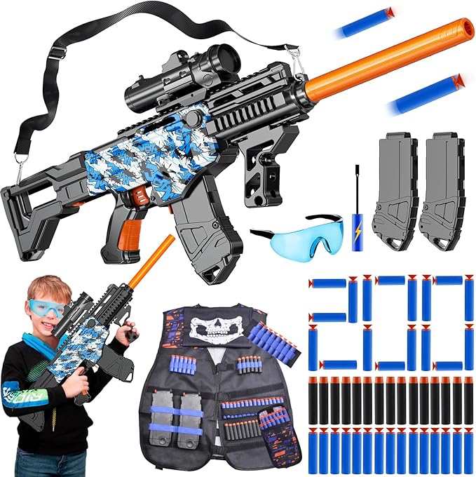 Amazon.com: Toy Gun Automatic Sniper Rifle with Lanyard, Electric ...