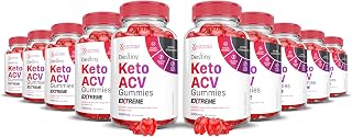 (10 Pack) Destiny Keto ACV Gummies Extreme 2000MG Destiny Keto Gummies Advanced Formula Apple Cider Vinegar with Pomegranate Beet Juice Powder B12 Vegan Non GMO 600 Gummys