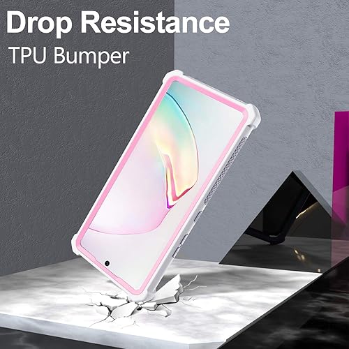Miniatura 4 de Funda para Samsung Galaxy Note 10 Plus con protector de pantalla, funda protectora de cuerpo completo híbrida de doble capa a prueba de golpes con