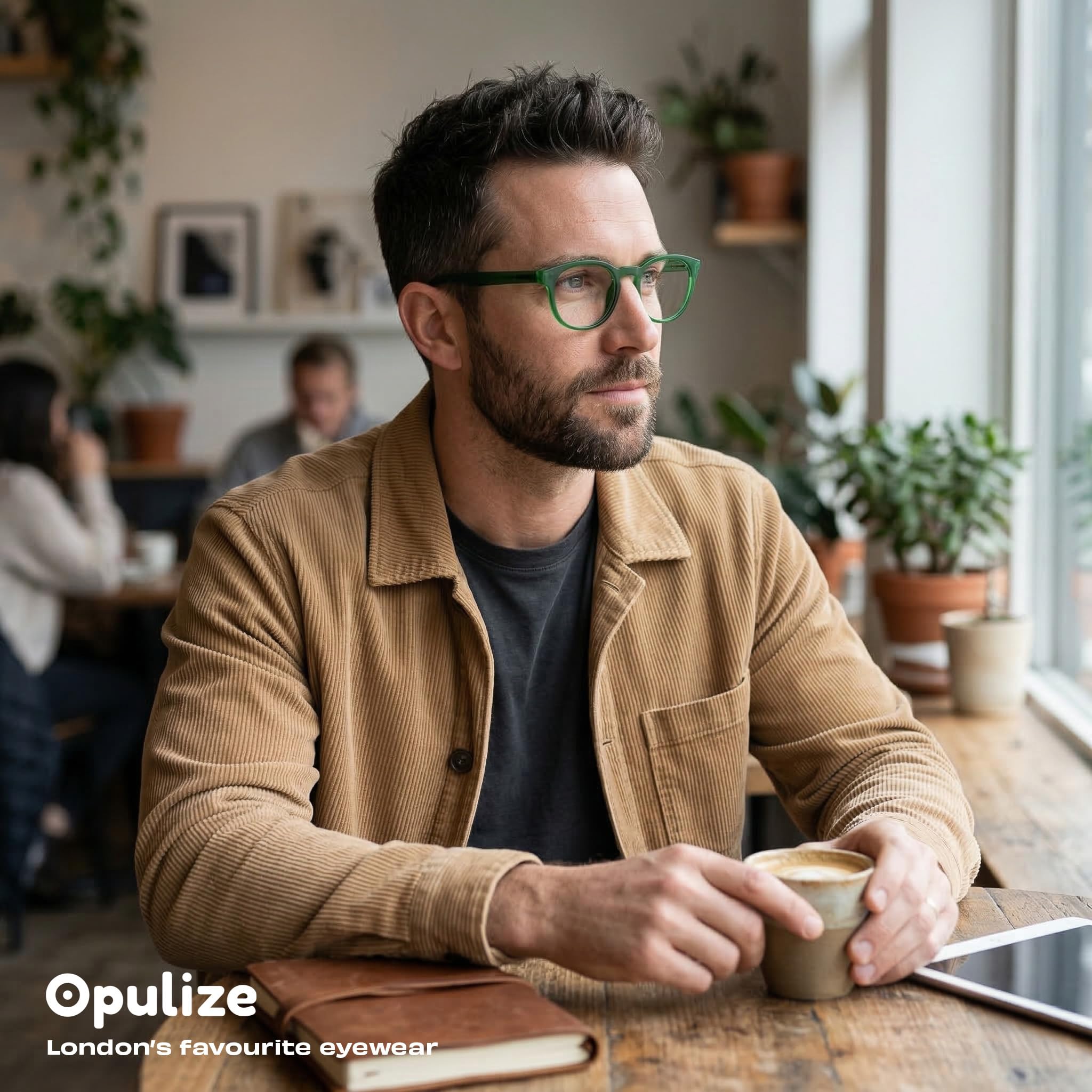 OPULIZE Pop Pack 2 Rétro Rond Vert Mousse Lisse Hommes Femmes Lunettes De Lecture Charnières Ressort RR2-6 +1,00 - 4