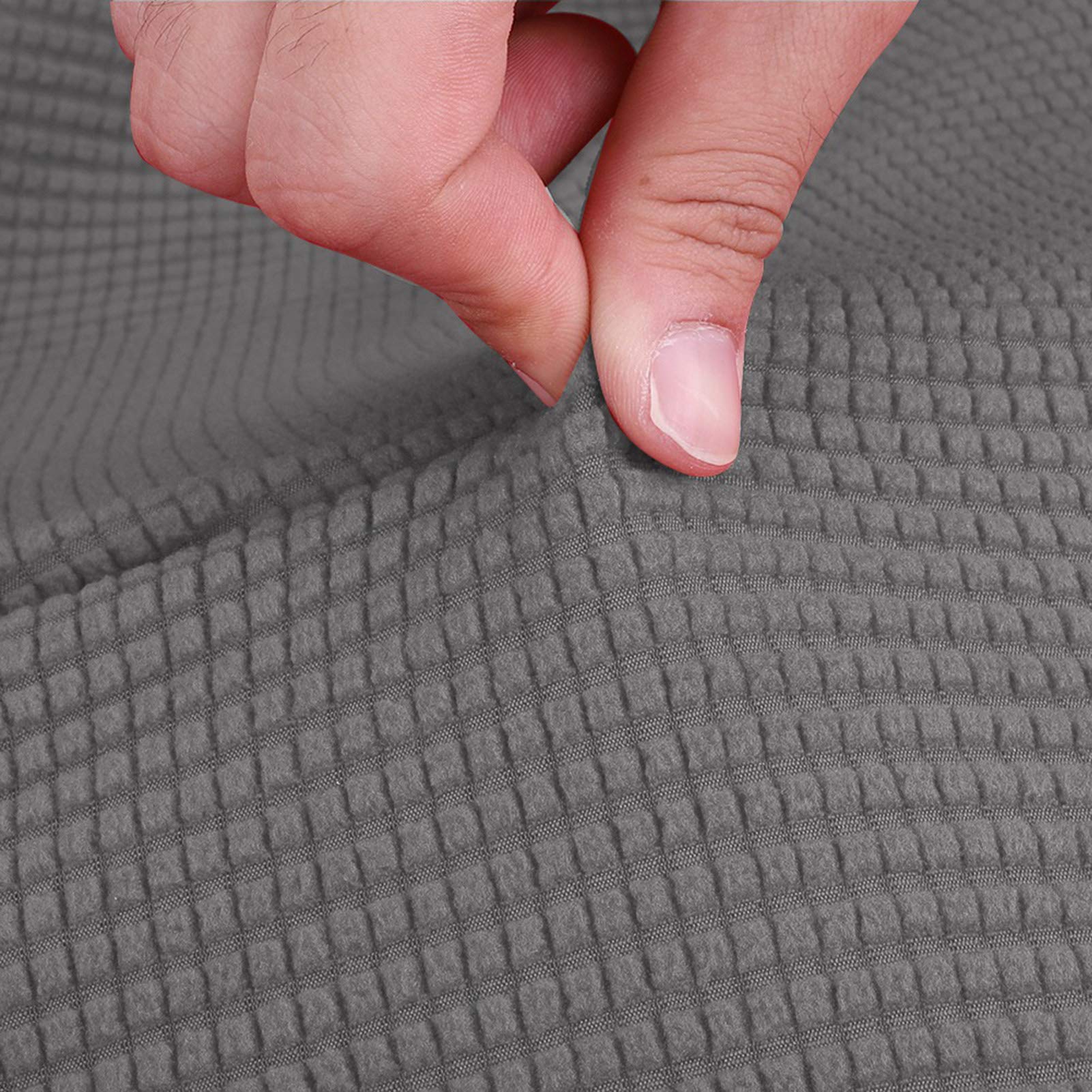 Housse de canapé en microfibre polaire tricotée avec coins élastiques ajustables