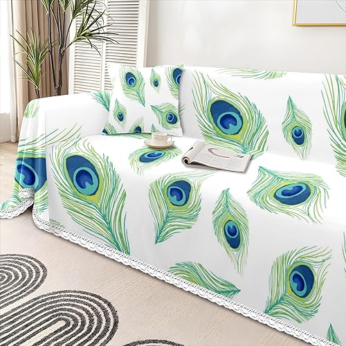 Vista 11 de Funda de sofá con estampado floral, fundas de sofá resistentes a las manchas, protector universal de muebles