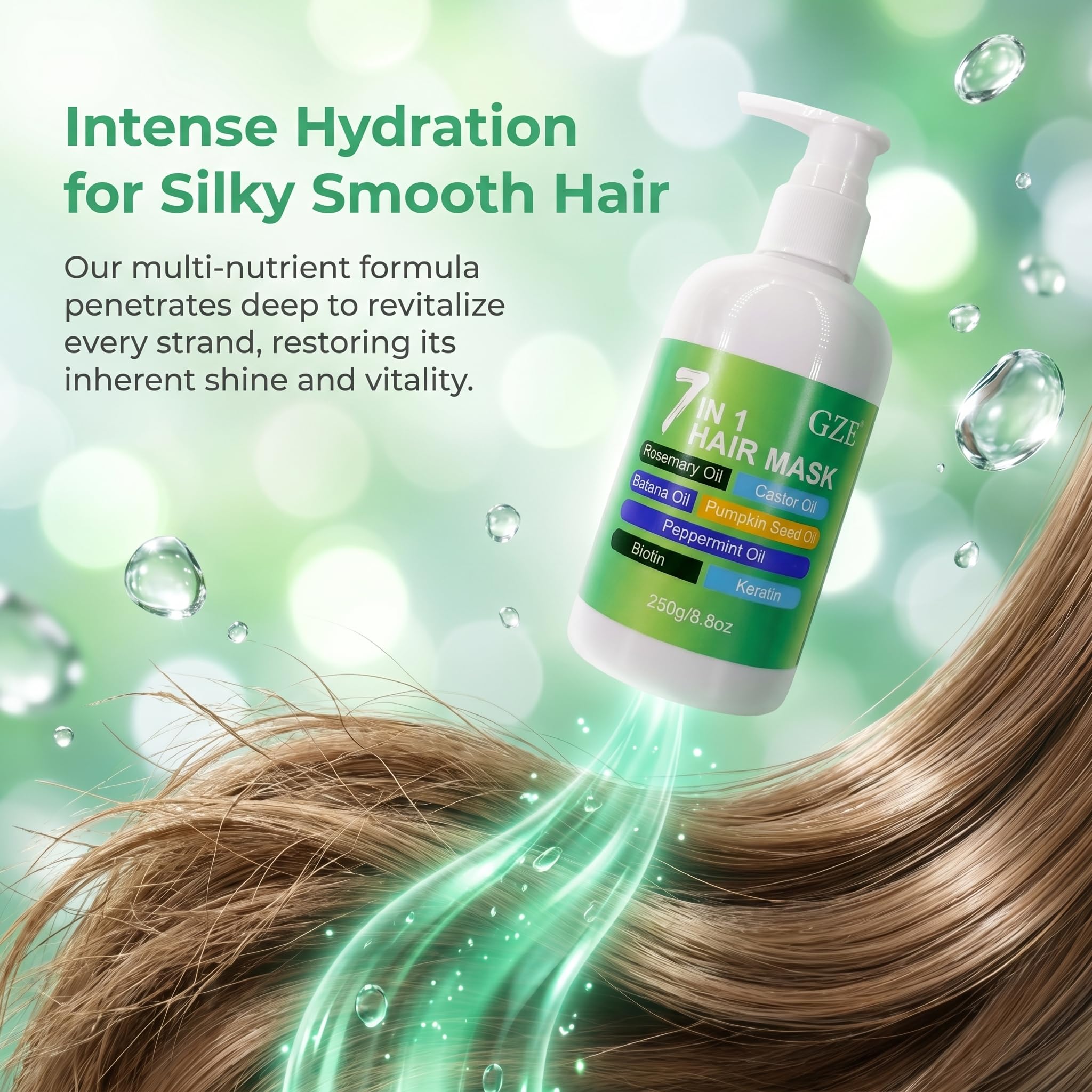 Amazon.com: GZE 7 in 1 Hair Mask - Repair Dry & Damaged Hair