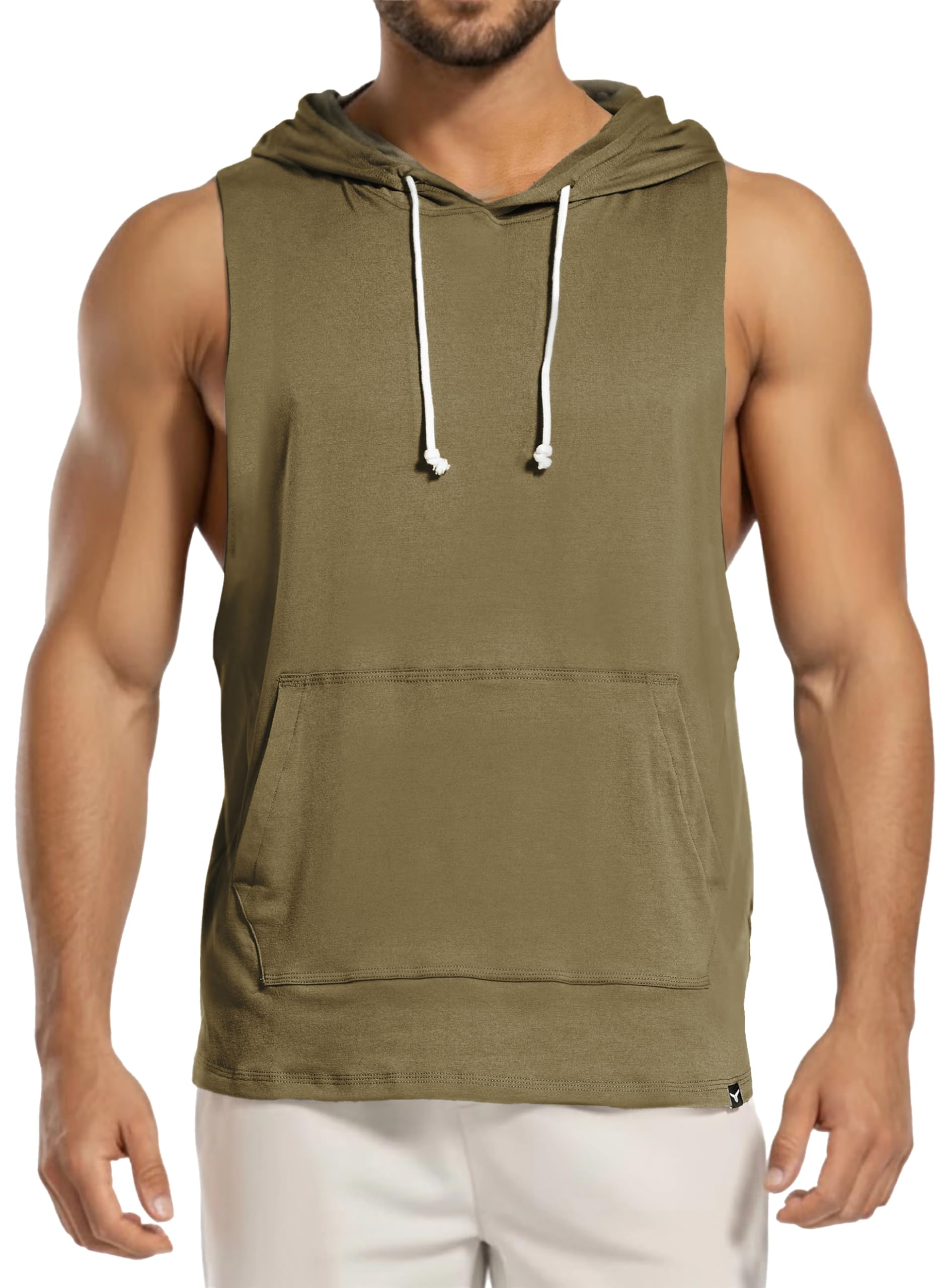 Project Titan Men's Icon Cut Off Workout Hoodies Gym Muscle Tank Shirts Sleeveless Training Hoodies