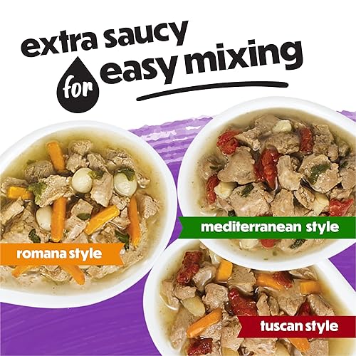 Miniatura 5 de Purina Beneful - Paquete variado de alimentos húmedos para perros Medleys Toscan Romana y Mediterráneo 2 paquetes de 12 latas de 3 onzas