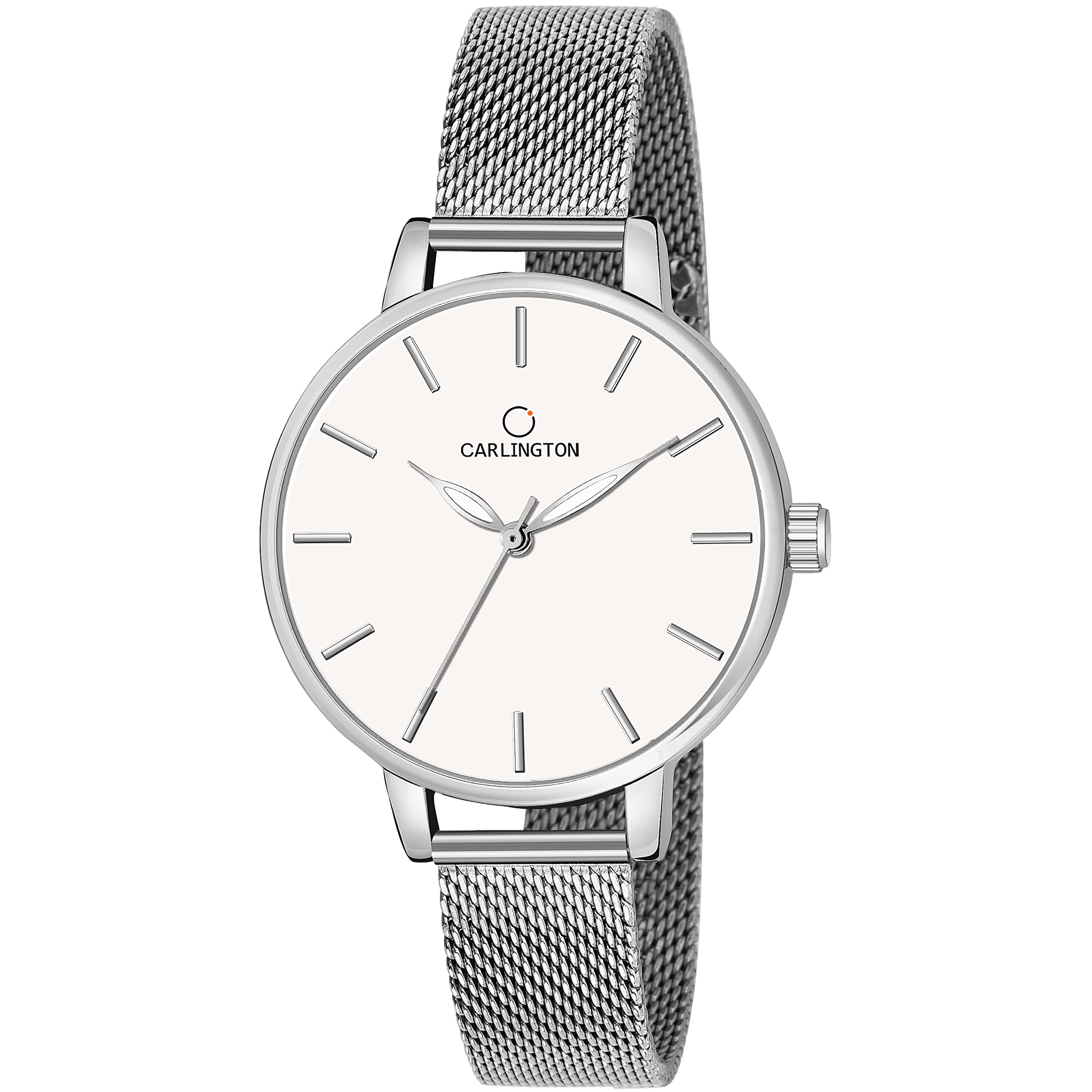 Carlington Big Dial Women’s Watch with Stainless Steel Mesh Strap, Adjustable Clasp and Water Resistant Body(Silver/Rose Gold/Black Dial) | Rakhi Gift | Gift for Sister | Gift for Girls (B09LR4BW76) Amazon Price History, Amazon Price Tracker