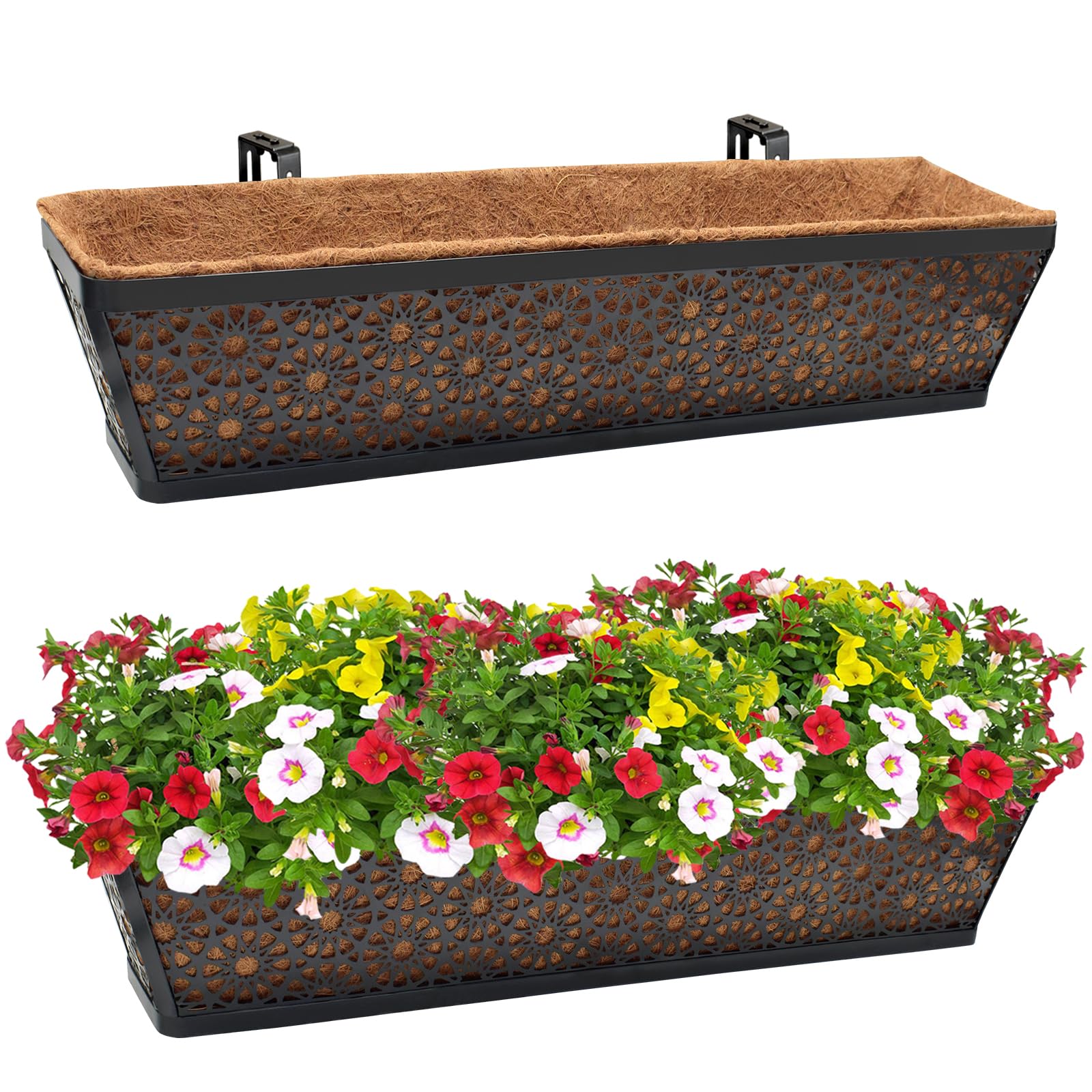 Halatool 30 Inch Window Box with Coco Liners