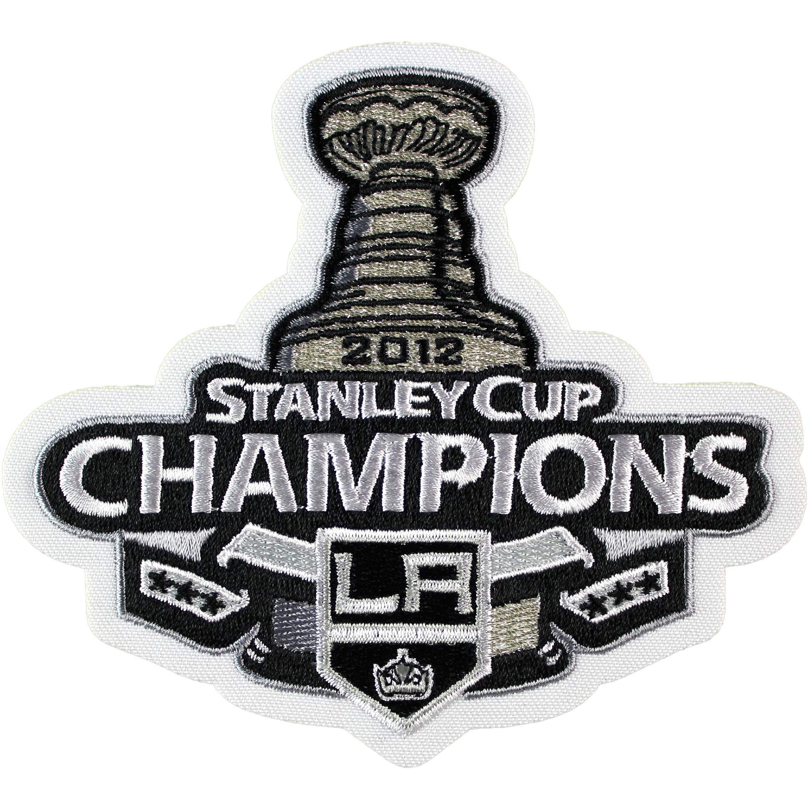 NHL Los Angeles Kings Logo Patch - 2012 Stanley Cup Champions Los Angeles Kings
