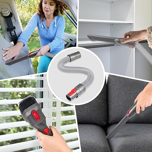 Miniatura 4 de Sealegend Flexible Extension Hose Attachment Compatible with Dyson V15 V12 V11 V10 V8 V7 Dyson Outsize Absolute Motorhead Trigger Cordless Vacuum