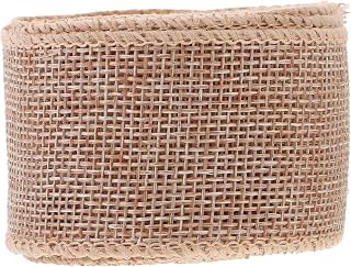 Xmas 4cm Polyester Wrapping Ribbon Roll, 5 Yards for Crafts DIY | Creative Textured Design, Portable and Easy to Store, Headdress Decor and Festivals Use