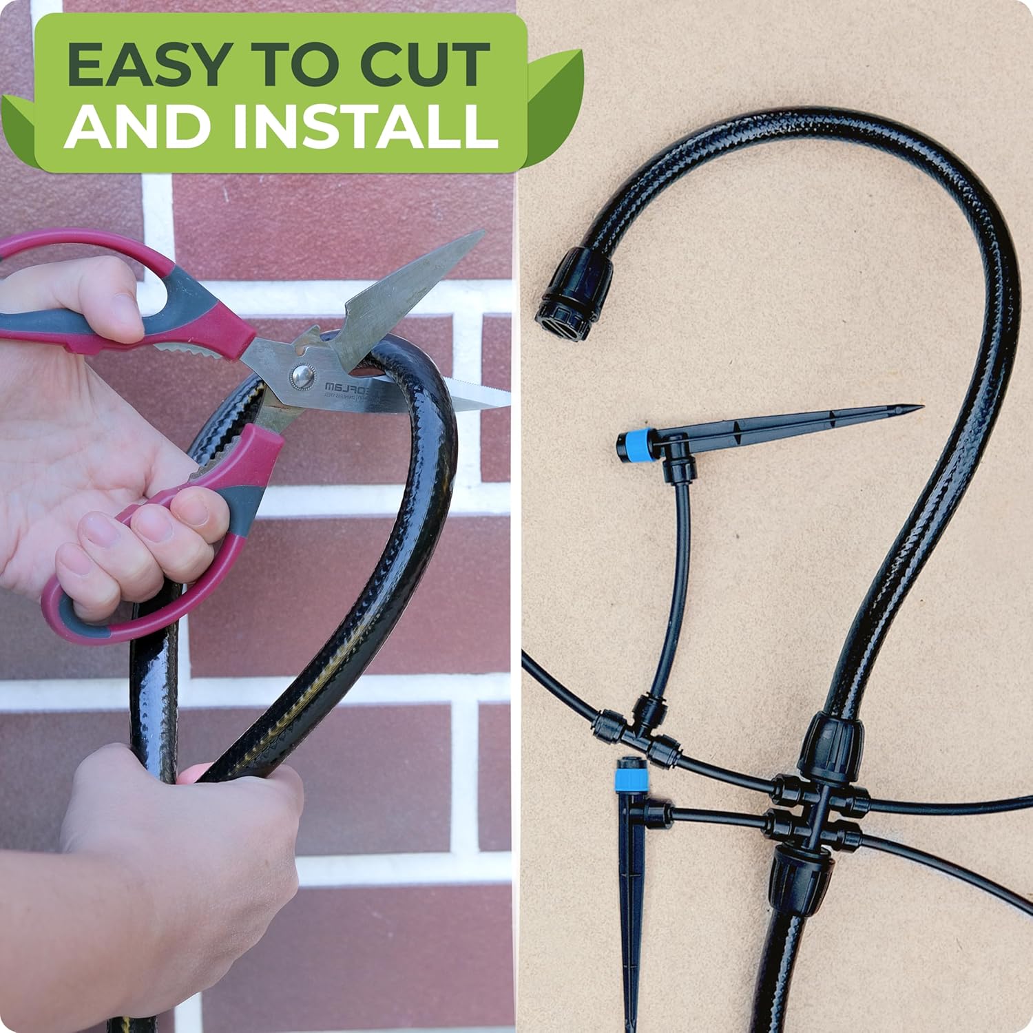 Carpathen 100 FT 1/2 Irrigation Tubing Mainline - Drip Irrigation Tubing Perfect for Push-To-Connect Garden Irrigation System, or as Blank Distribution Hose for Any Gardening Project