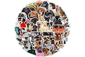 50 Pcs Cute Dog Stickers