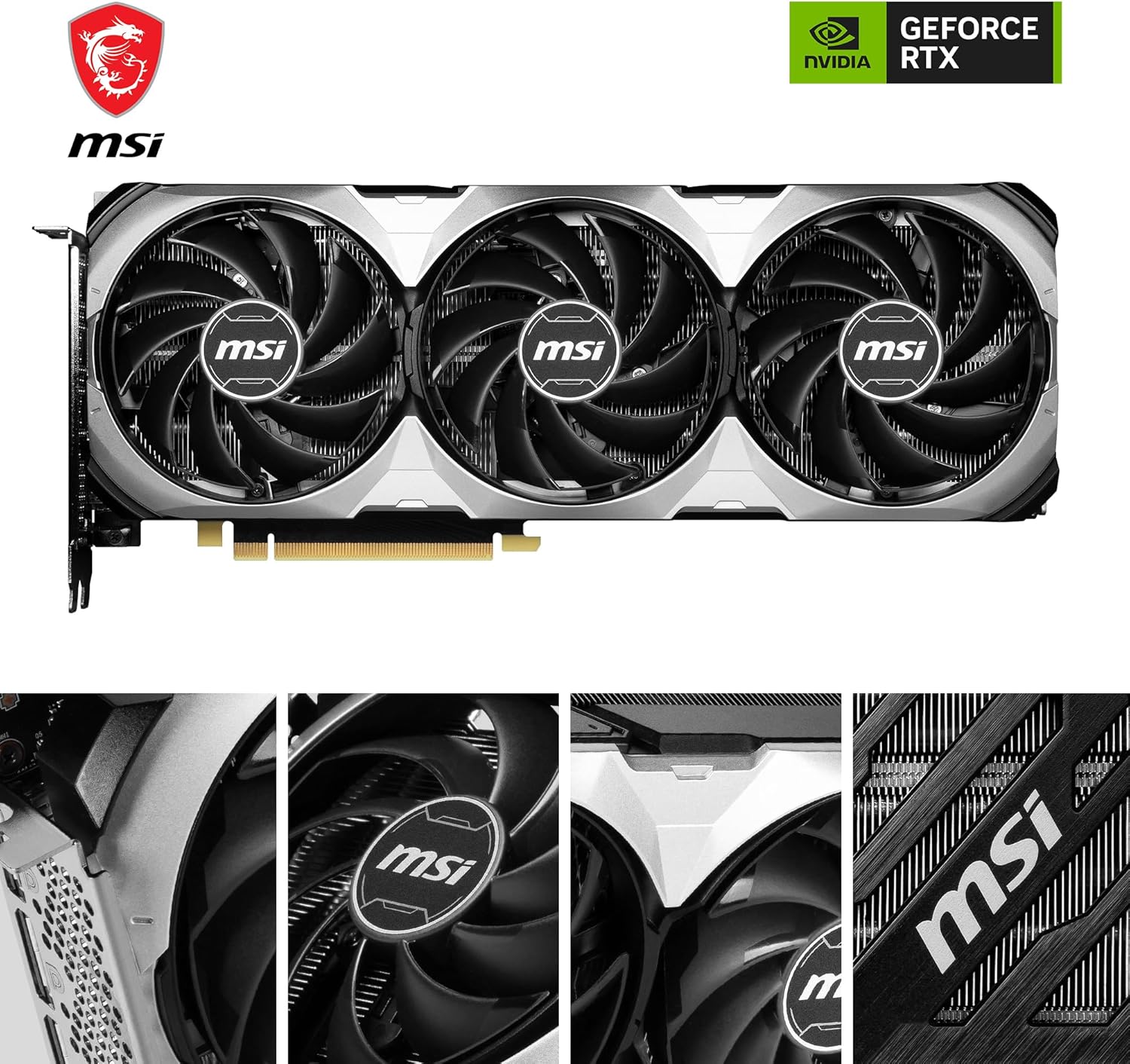 Scheda grafica MSI GeForce RTX 4070 VENTUS 3X 12G OC - GPU RTX 4070, 12GB GDDR6X (21Gbps/192-bit), PCIe 4.0 - 2 x TORX Fan 4.0 - HDMI 2.1a, DisplayPort 1.4a Scheda grafica MSI GeForce RTX 4070 VENTUS 3X 12G OC - GPU RTX 4070, 12GB GDDR6X (21Gbps/192-bit), PCIe 4.0 - 2 x TORX Fan 4.0 - HDMI 2.1a, DisplayPort 1.4a