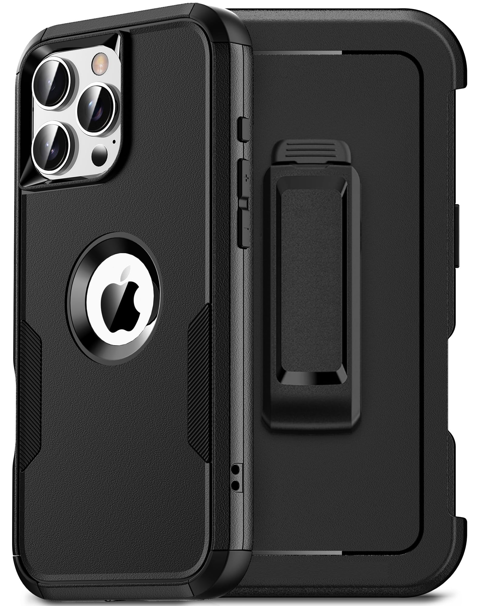 HayyaCase for iPhone 16 Pro Max Case with Belt Clip Holster,2X Screen Protector, Heavy Duty Protection,Military-Grade Protection,Anti-Drop,Shockproof