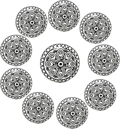 Craft Kart Juego de 10 pomos coloridos de cerámica para cocina, gabinete, cajón, armario (dorado)