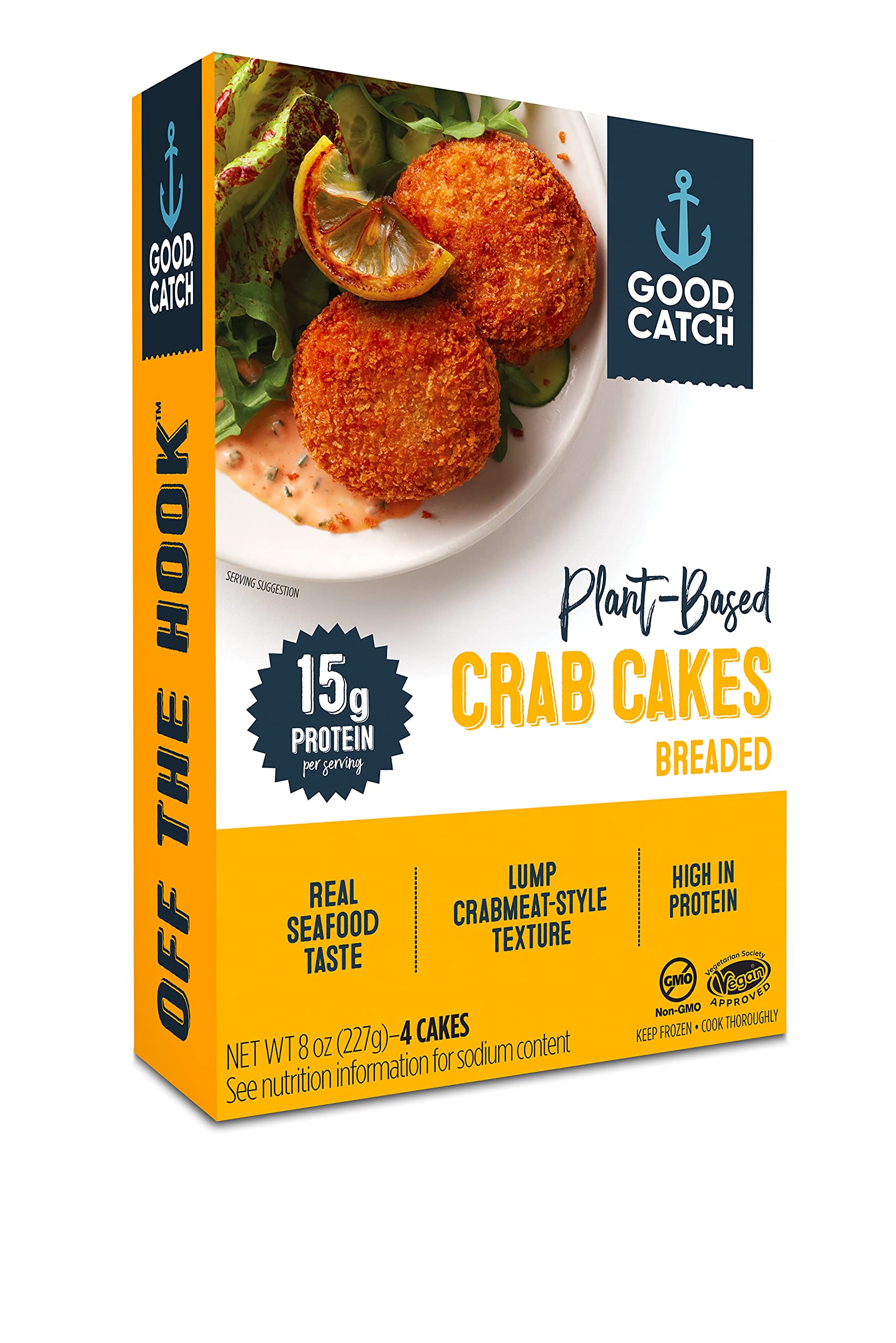 Good Catch PlantBased Seafood Frozen Variety Pack 6 Boxes of Vegan and Vegetarian Crab Cakes