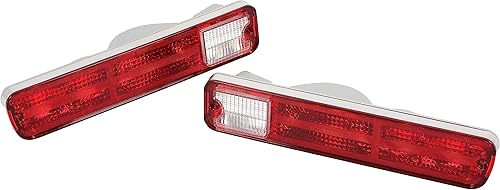 Miniatura 8 de KUAFU Lámpara de luz trasera compatible con Chevy Chevrolet El Camino Malibu GMC Caballero Station Wagon 1979-1987, luz trasera del lado del