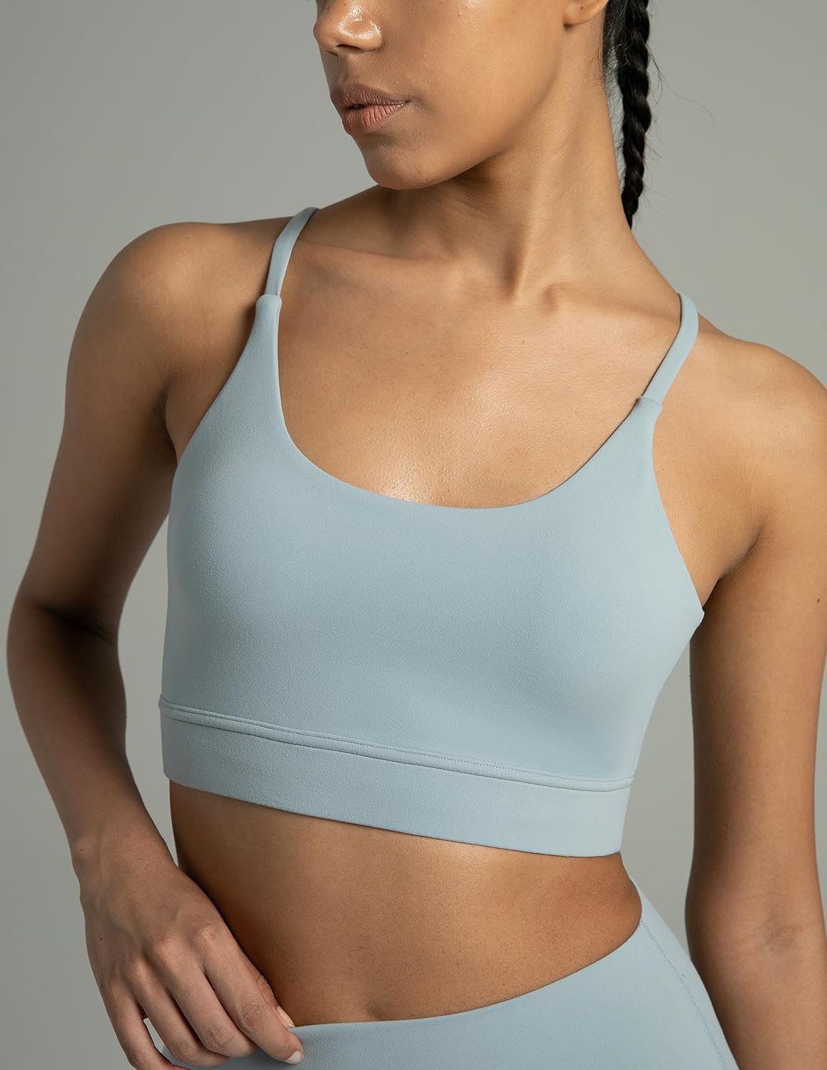 Colorfulkoala Women's Dreamlux Bowknot Strappy Sports Bras Light Impact Workout Yoga Tops - Image 2