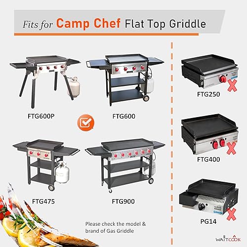 Miniatura 4 de Paquete de 30 revestimientos desechables de repuesto para parrilla de parrilla plana Camp Chef FTG475 (LC), FTG600, FTG900, se adapta a la parrilla