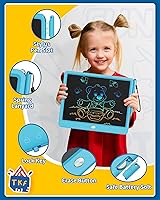 Vista 3 de TEKFUN Tableta de escritura LCD de pantalla grande de 12 pulgadas con lápiz capacitivo antipérdida, tablero de dibujo borrable sin ensuciar