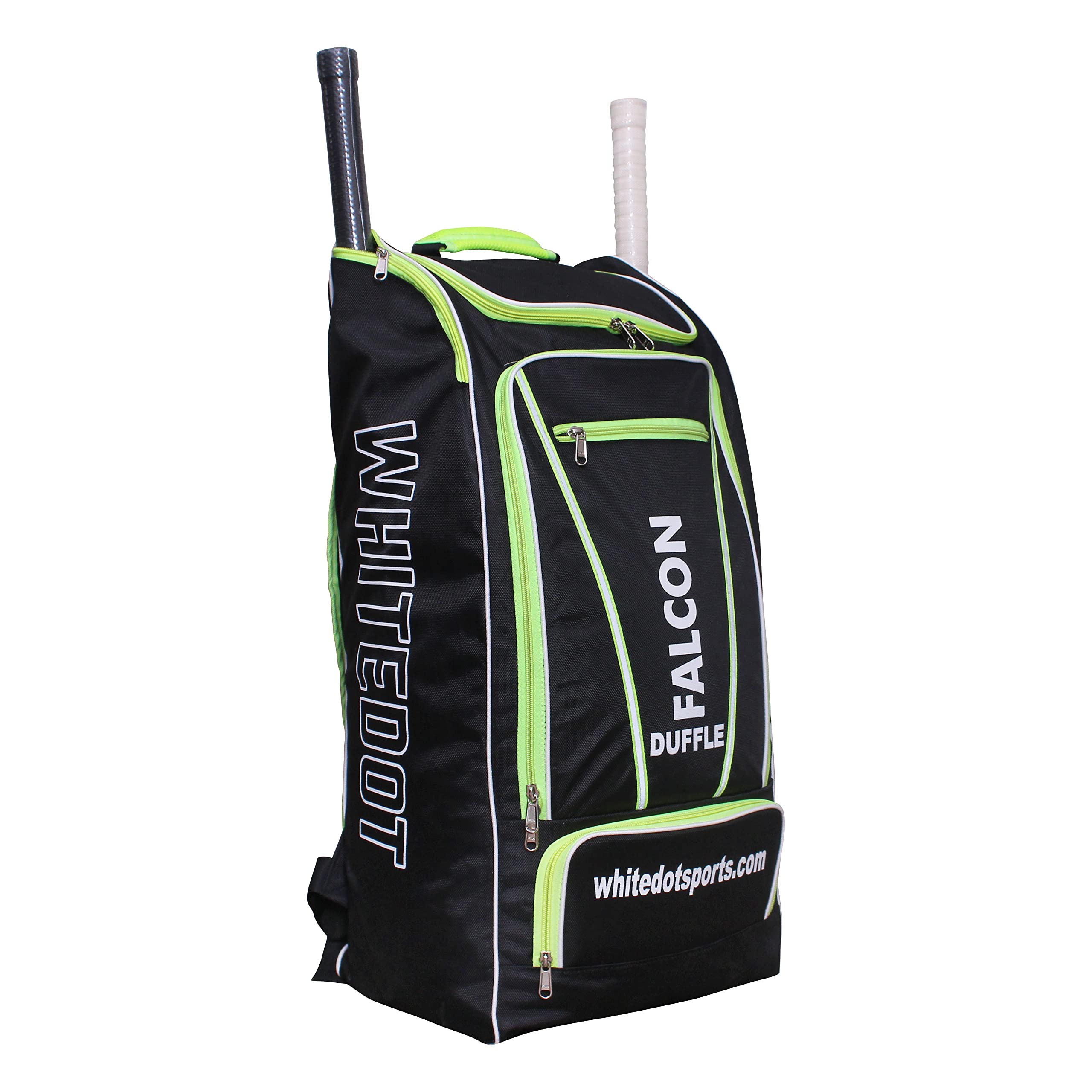 Falcon 1.0 Duffle Backpack Cricket Kitbag, Black