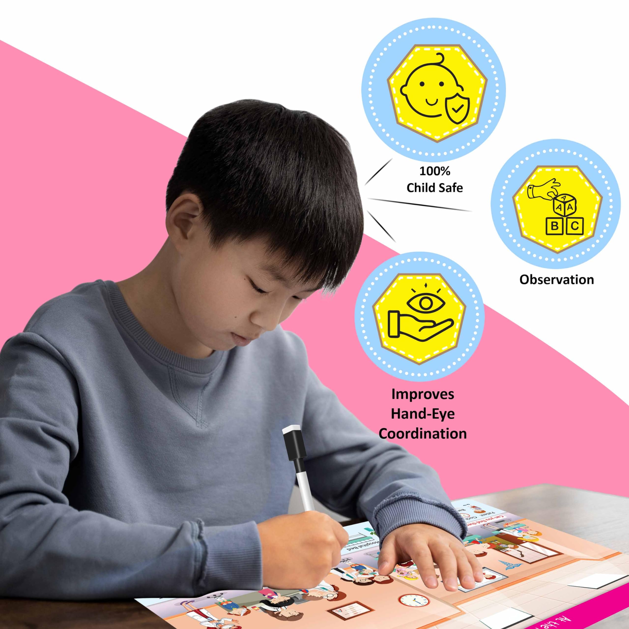Search & FIND Expedition and Giant Unicorn Colouring Poster | Combo of 1 Activity mat with Pen and 1 Colouring Poster | Mystical Hunt and Color: Giant Unicorn Poster & Expedition Activity Mat 2