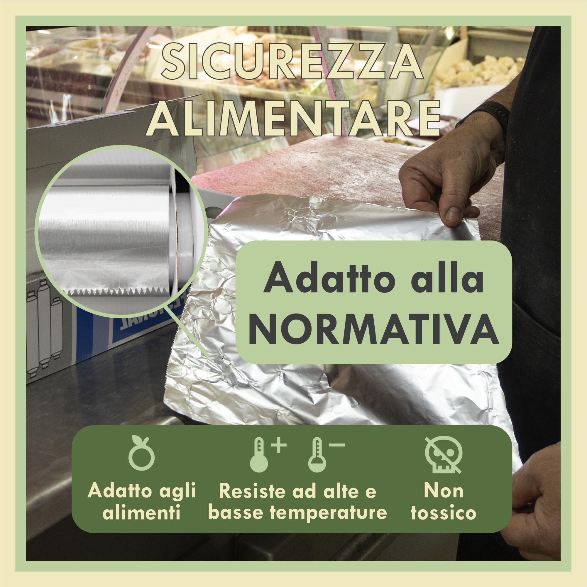 Alluminio Rotolo Alimenti 30 cm di larghezza 1,1KG Peso Carta Alluminio Professionale Extra Spesso Carta Argento Adatta Per Parrucchieri Colpi Di Sole Catering
