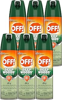 OFF! Deep Woods Dry Spray Long Lasting Protection (Pack - 6)