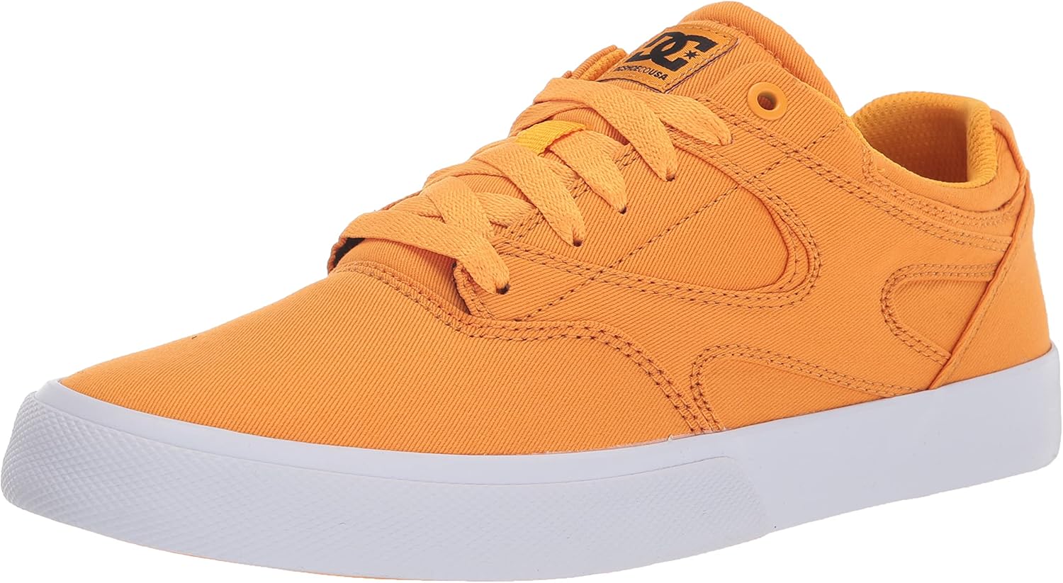 DC Men's Kalic Vulc Low Top Casual Skate Shoe, Gold, 12