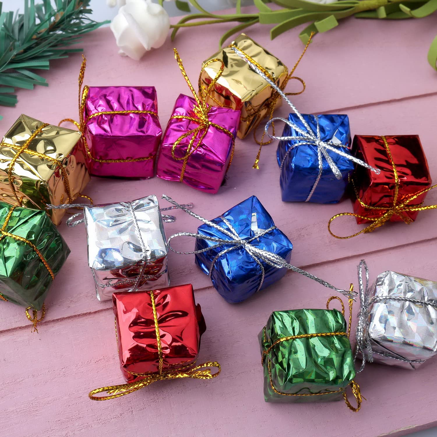 Tiny Tree Decorations 72 Pcs Christmas Tree Decor Hanging Present Box  Christmas Christmas Boxes For Gifts, image size:1500x1500