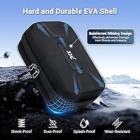 Vista 5 de Funda rígida OSMO Pocket 3, bolsa de protección portátil de EVA con correa larga de 53.54 pulgadas y 3 fundas para tarjetas microSD para Xtra Muse