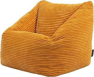icon Morgan Kids Cord Bean Bag Chair, Large Bean Bag Chairs for Kids, Jumbo Cord Kids Bean Bags, Kids Bean Bag Chair for Girls and Boys, Fluffy Bean Bags Nursery Decor Bedroom Accessories