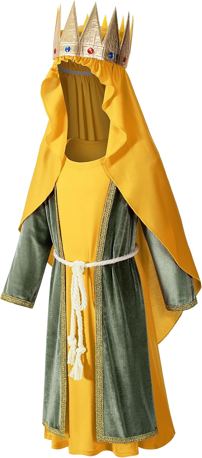 TOKYO REVENGERS Kids 3 Wise Men Robe Biblical Nativity Outfit Three Kings Costume For Boys Accessories Set
