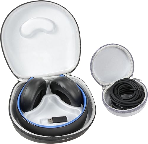 Miniatura 6 de Para Sony PlayStation Gold Auriculares estéreo inalámbricos PS4 Gaming auriculares duro EVA viaje estuche de transporte bolsa por Hermitshell