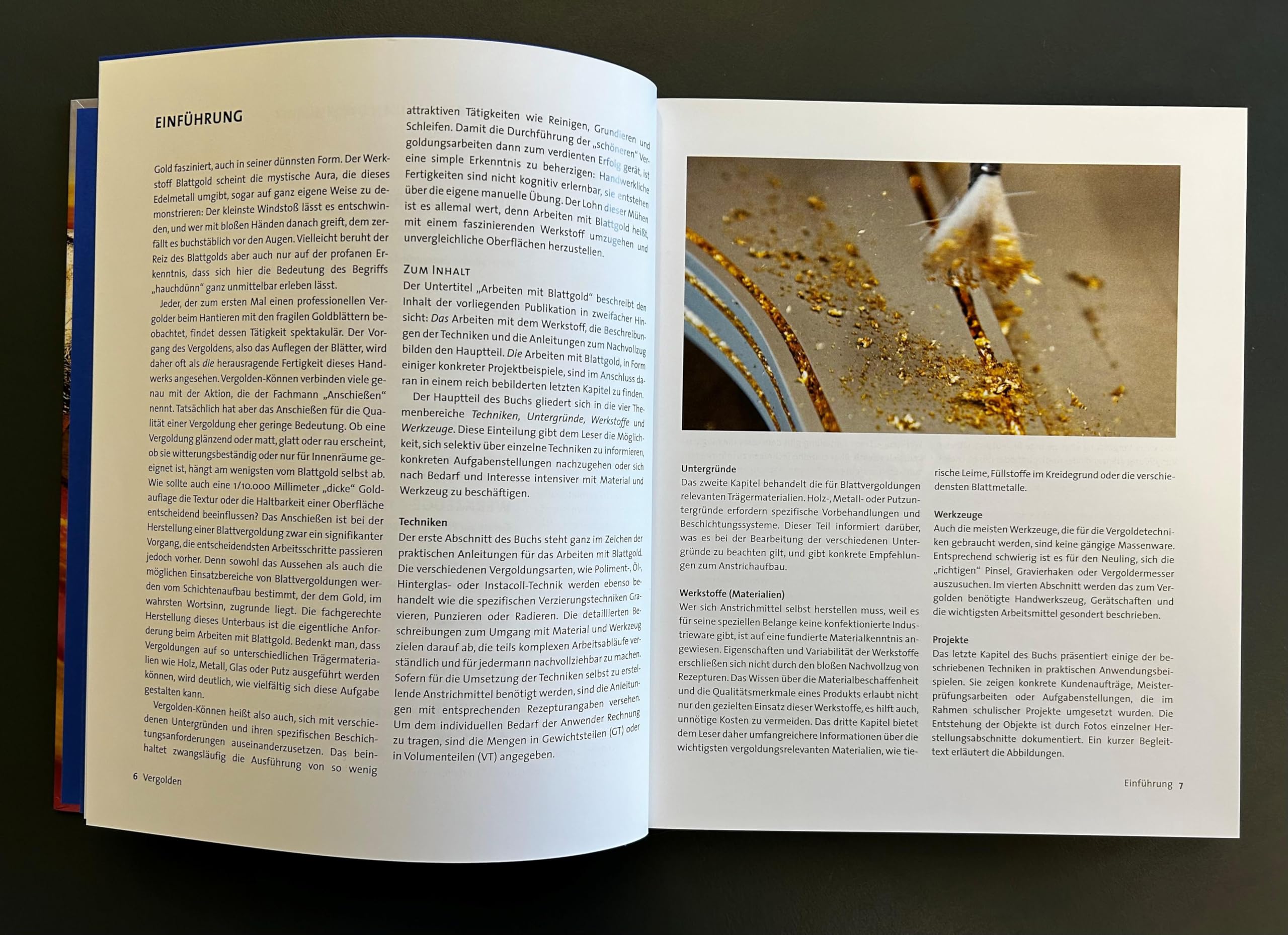 Vergolden: Arbeiten mit Blattgold