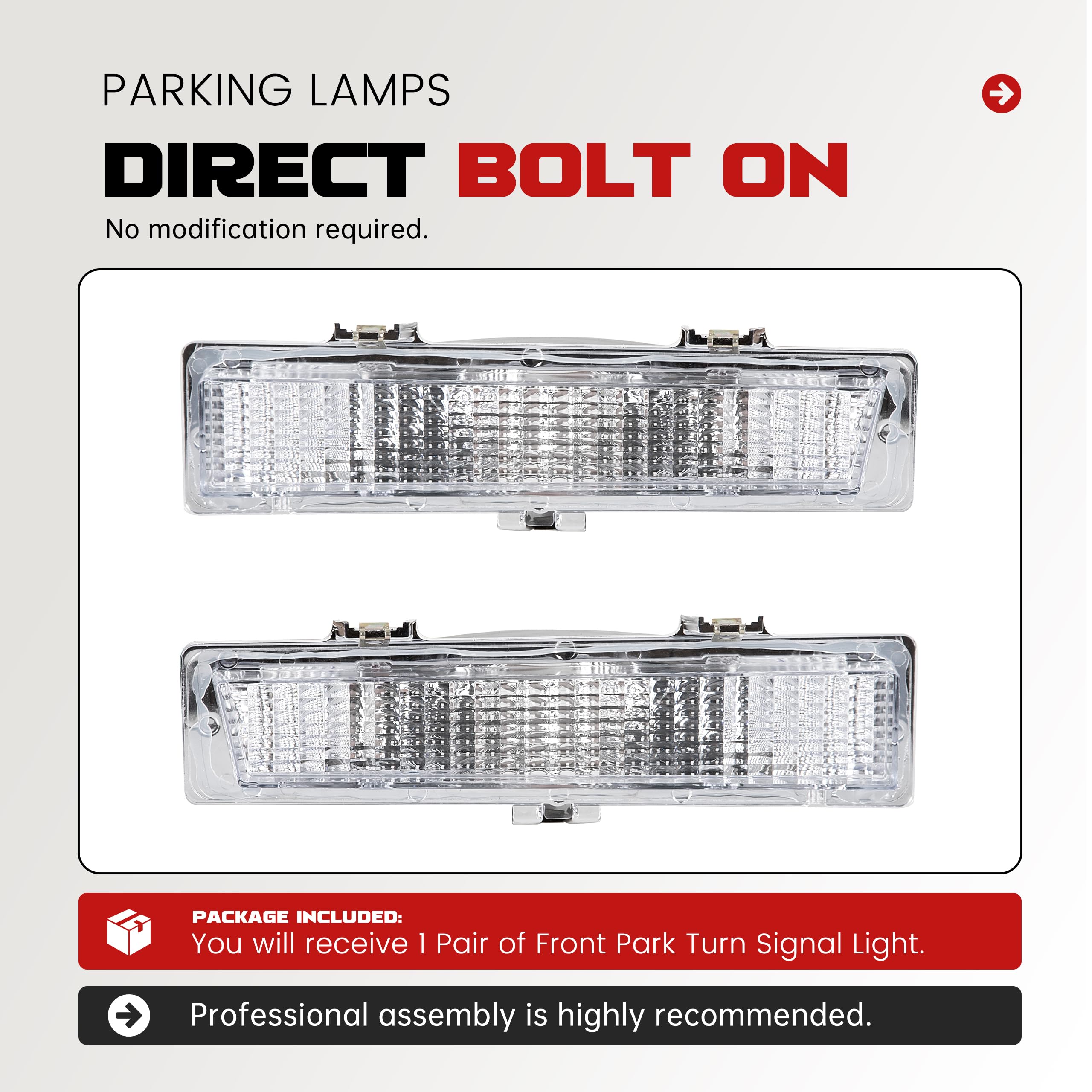 Amazon.com: ECOTRIC Front Turn Signal Light Parking Lamps