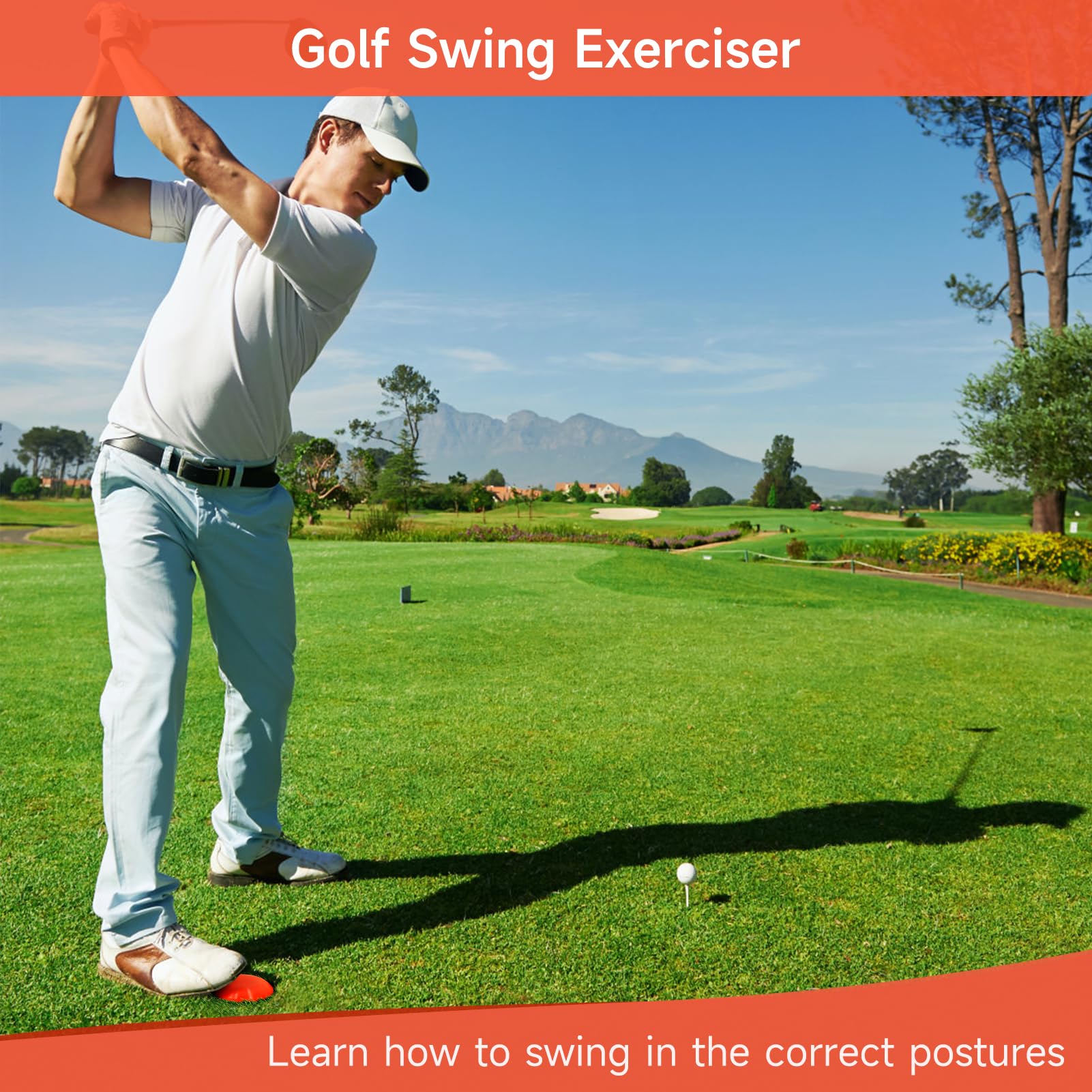 Golfs Strength Training Pad,Golfs Swing Pedal Exerciser, Golfs Force Pads for Golfs Game Teaching & Training Skill Improvement?2 pcs?